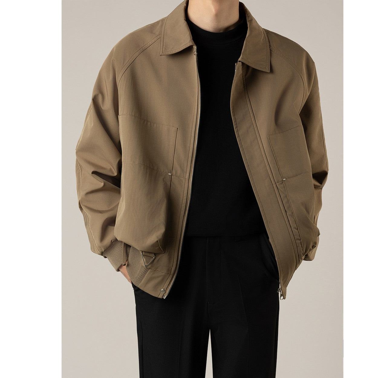 Loose Short Lapels Jacket Men - ARCHSHOPE