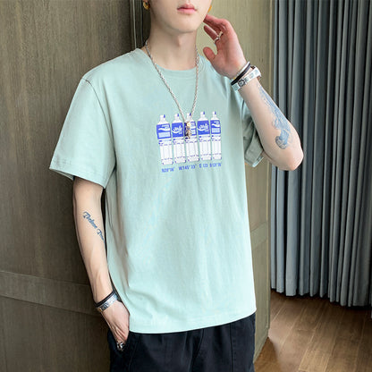 Loose Boys' T-shirt Trendy Cotton T-shirt Summer - ARCHSHOPE