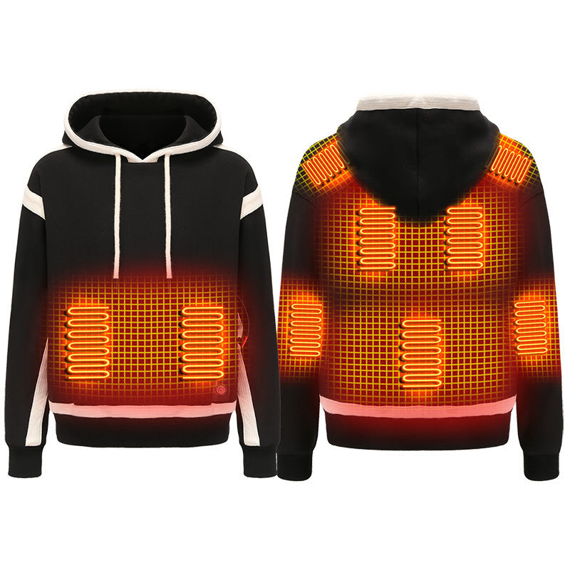 Outdoor New Technology Heated Jacket Heating Brushed Hoody Outerwear - ARCHSHOPE