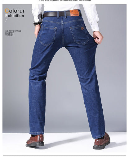 Spring Jeans Men's Elastic Straight