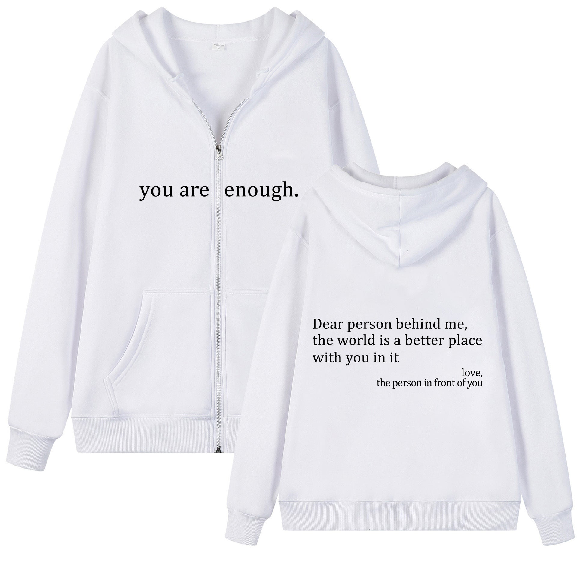 Hoodies Plus Size Sweatshirt Casual Drawstring Zipper Clothes - ARCHSHOPE