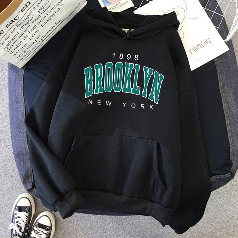 1898 Brooklyn New York Printed Women Hoodie - ARCHSHOPE