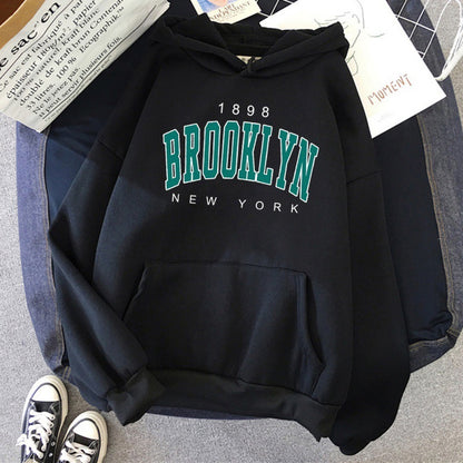 1898 Brooklyn New York Printed Women Hoodie - ARCHSHOPE