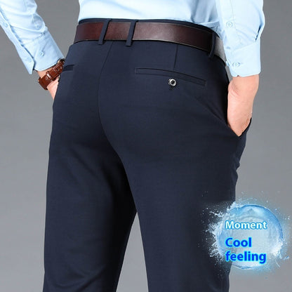 Men's Business Casual Plus-sized Suit Pants