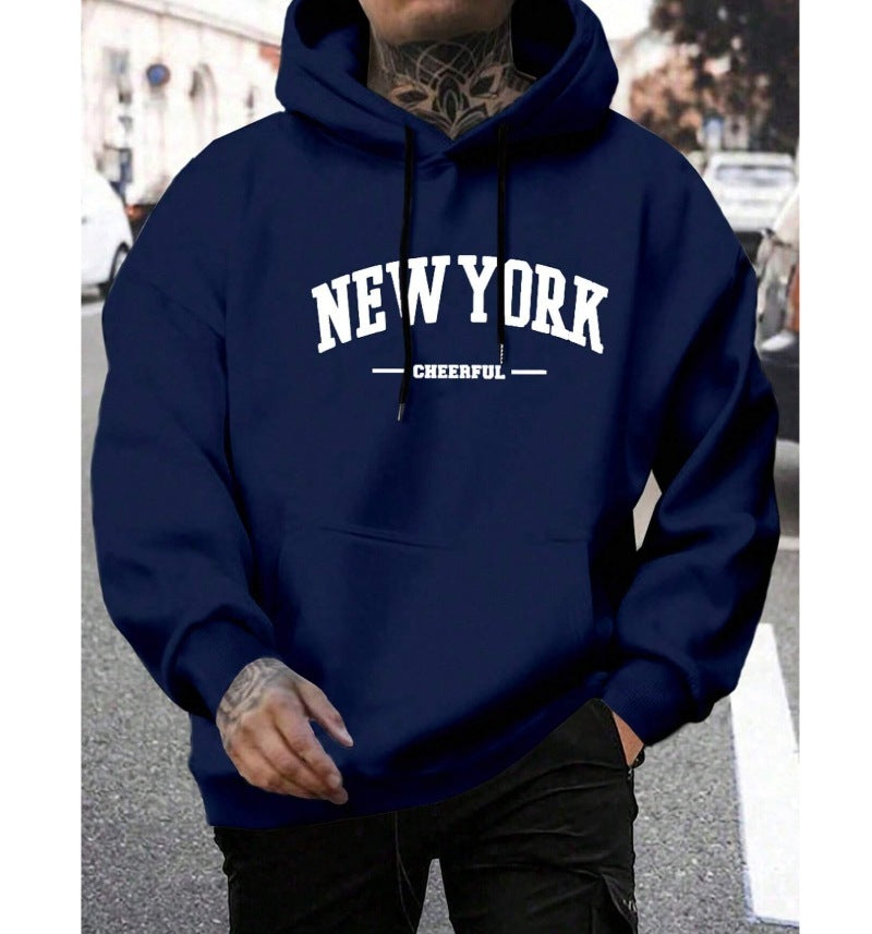 Men's Casual American-style Retro Loose Hooded Sweater - ARCHSHOPE
