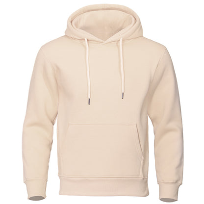 Solid Color Pullover Sweatshirt Spring Fashion Fleece Unisex Hoodie - ARCHSHOPE