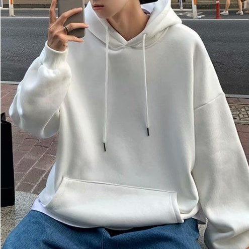 Hoodie Men's Hoodie Loose Student Velvet Coat Large Size Color Hoodie - ARCHSHOPE