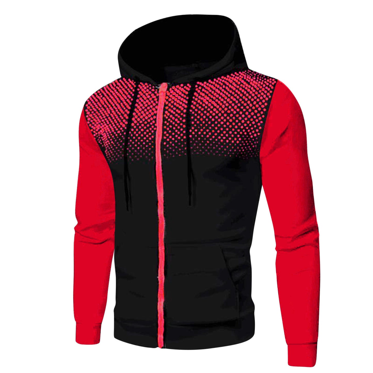 Men's Zipper Hooded Panel Sweatshirt - ARCHSHOPE