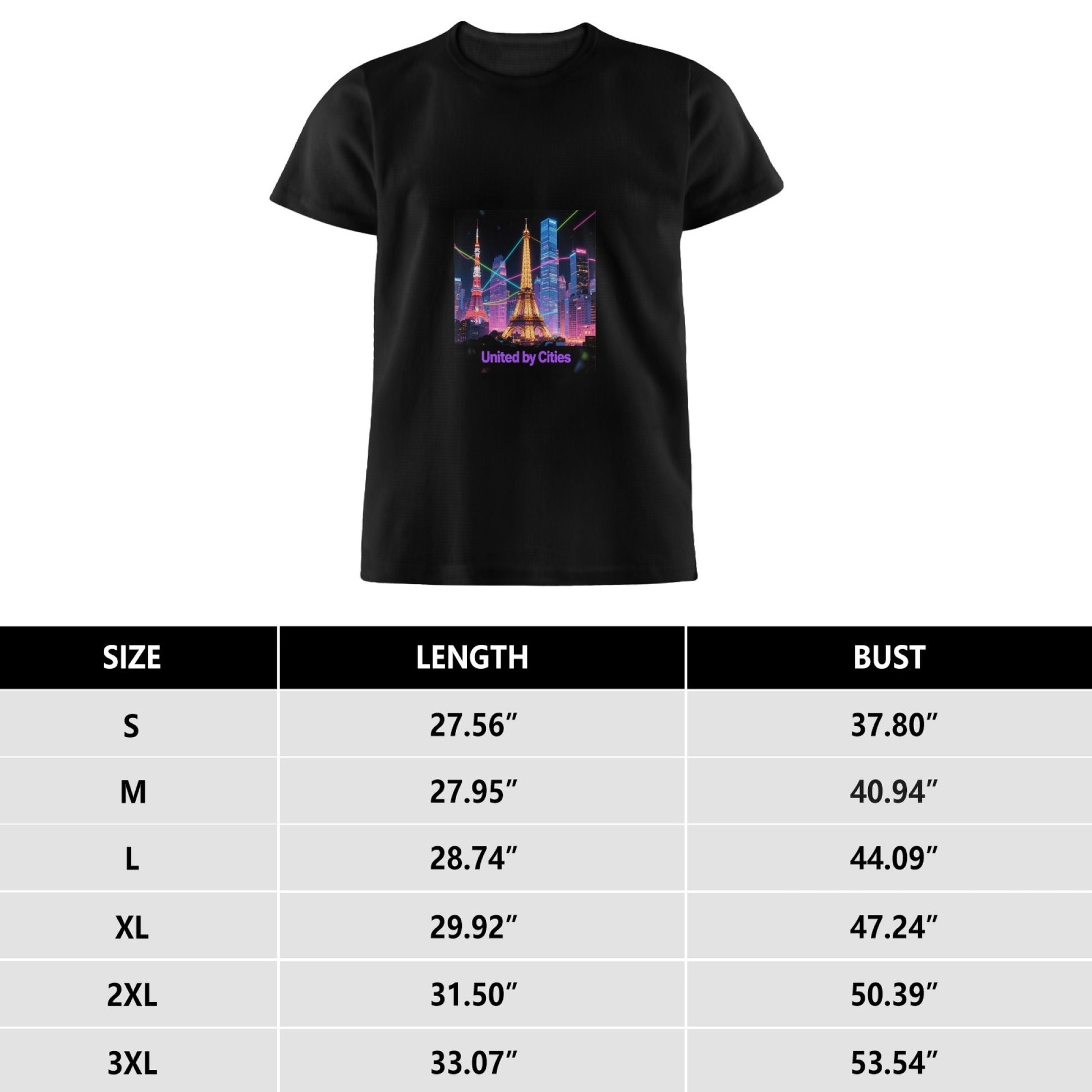 City Printed Men's Pure Cotton T-shirt - Casual Round Neck, Slightly Elastic, Suitable For Summer Knitted Fabric, Classic Fit Adult Shirt, Couple Shirt - ARCHSHOPE