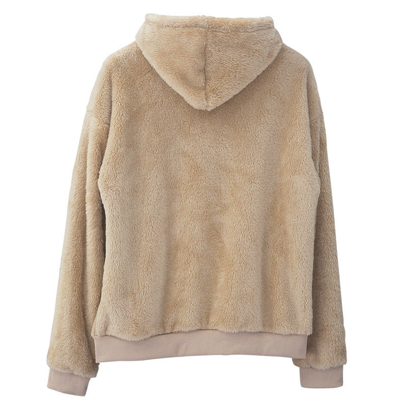 Double-sided Velvet Hooded Sweater Men's Plush Sweatshirt With Pockets - ARCHSHOPE