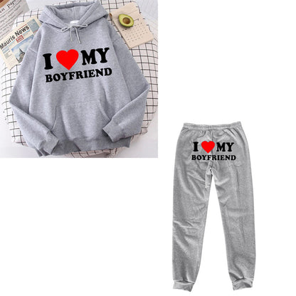 I Love My Boyfriend Girlfriend Hoodie - ARCHSHOPE