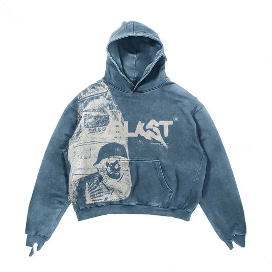 Retro Y2K Hoodie Coats Sreetwear Gothic Casual Alphabet - ARCHSHOPE