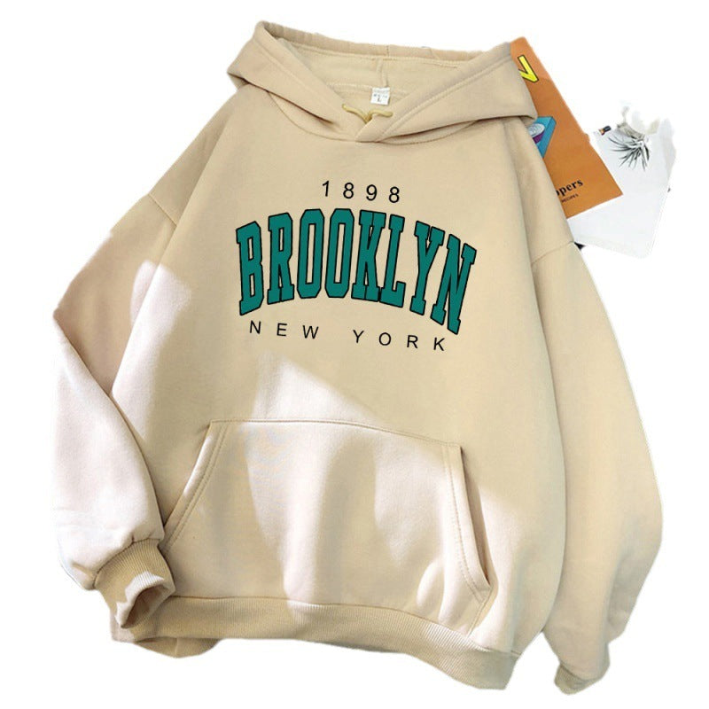 1898 Brooklyn New York Printed Women Hoodie - ARCHSHOPE